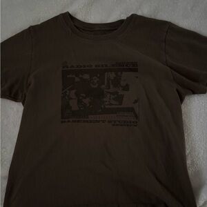 Kids Brown Graphic T-Shirt